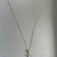 silver cross chain