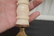 Carved bone and Copper bottle opener Zambia