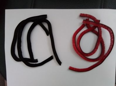 Four piece soft plush Dyson strips