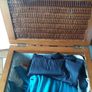 bedroom laundry storage basket. nice and clean. size 56Hx45W x34Dcm Image 4