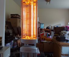 DELTA Essentials Halogen Heater, Model AS982785, Twin 2 Bar Heater, Can rotate horizantal also, 1 element missing but still plenty hot