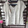 blouse Bnwt grace & mila open back tie detail top size small white Image 8