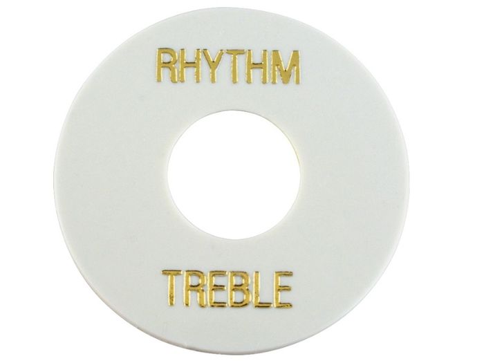 Switch Washer, Rhythm/Treble, Gold Lettering, for LP, SG etc