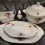 A vintage Chodziez rose pattern dinner service in the style of Old Country Rose Image 2