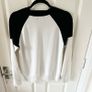 Topshop Black & White Colour Blocke Sweater UK12 Image 3