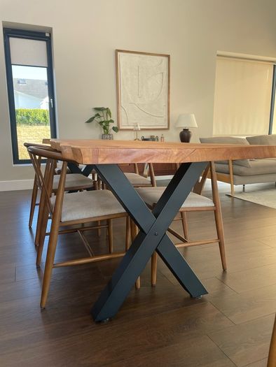 Solid Oak Live Edge Dining Table 2.5m