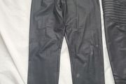 River Island Black Leather Leggings