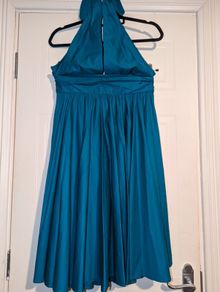 amazing midi, halter neck dress, with a massive sweep from French Connection