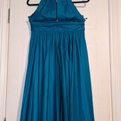 amazing midi, halter neck dress, with a massive sweep from French Connection