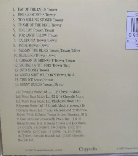 The Robin Trower Portfolio CD