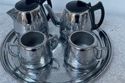 Vintage Swan Brand Willowave Aluminium Tea Set