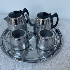 Vintage Swan Brand Willowave Aluminium Tea Set