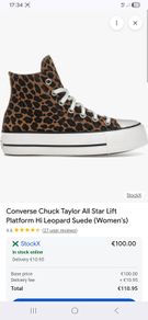 Converse Hi Animal print  great condition
