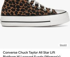 Converse Hi Animal print  great condition