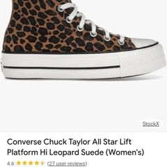 Converse Hi Animal print  great condition