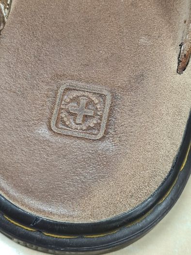 Womens Vintage Dr Martens 3a81 Butterfly  Sandals Peanut Sandals Brown Leather Size Uk 6 Eu 39