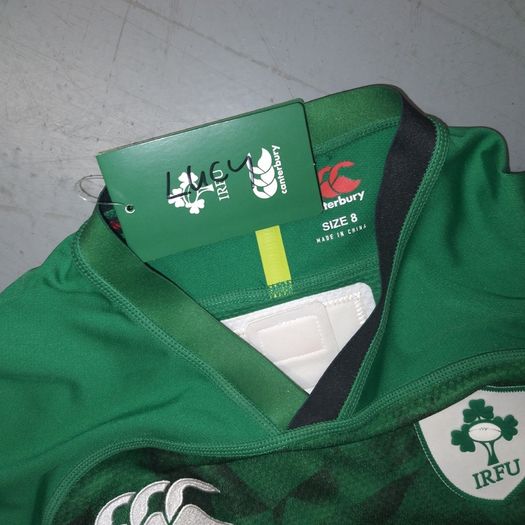 FREE POST NEW Player Issue (Size 10) Ireland Rugby Jersey Shirt IRFU Eire Irish Canterbury Green GPS World Cup St Patricks Day Paddys Day Womans