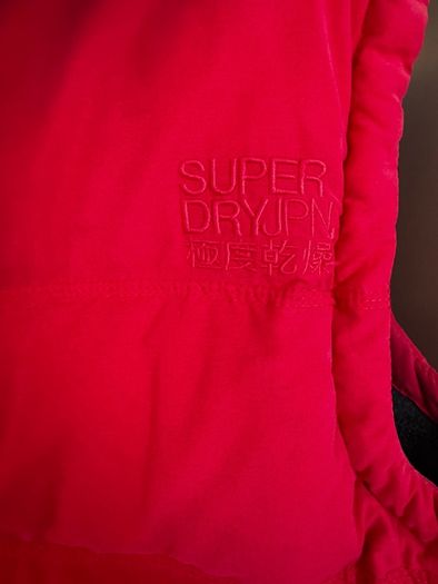 Superdry Red Hooded Gilet XL