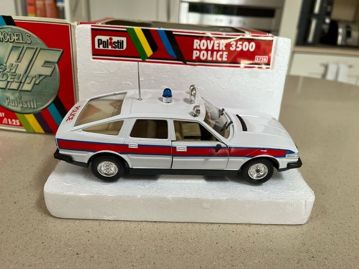 Rover 3500 Police 1/25 Polistil Rare Year 1980