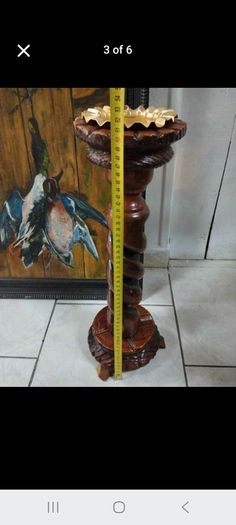 Mid centruy Twist Plant Stand