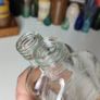 137 - Vintage Cork Distilleries Company Whisky Flask Collectible Decorative Clear Glass Bottle Image 4