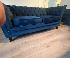 Velour 2 seater sofa