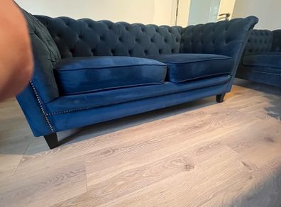 Velour 2 seater sofa