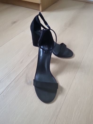 Black strappy heels from next