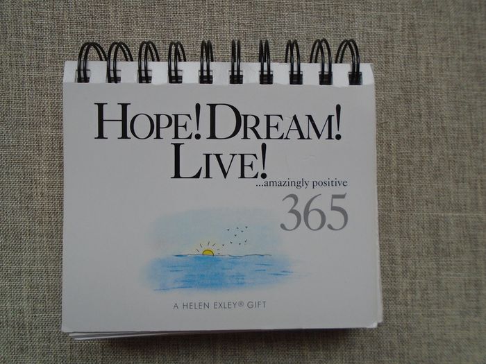 Hope.Dream.Live Calendar, Inspirational calendar, Helen Exley calendar,gift