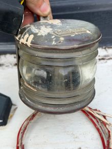 Masthead marine navigation light housing