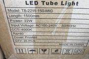 25x Led light tube T8 150cm 22W MIC