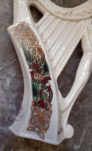 Cre Celtic Harp Ornament
