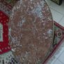antique French Louis XVI style side table marble top Image 7