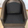 Original Natuzzi Italia "Liu" Leather Swivel Armchair - Excellent Condition Image 7