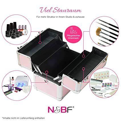 Professional Cosmetic Case Small Aluminium Hairdressing Case Vanity Case Multi-Case Nail Case Beauty