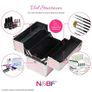 Professional Cosmetic Case Small Aluminium Hairdressing Case Vanity Case Multi-Case Nail Case Beauty Image 2