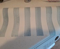 Wallpaper B&Q Blue White Stripe Brand New