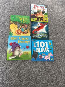 5 x pre school books