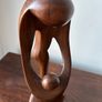 Mother and a Child Wooden Abstract Sculpture Image 3