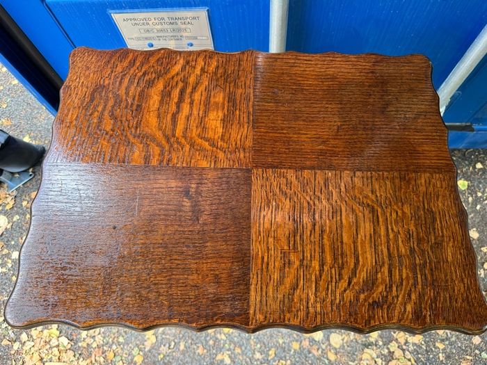 Vintage Oak Barley Twist Side Table/Hall Stand (1930s)