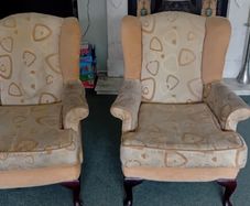 queen anne armchairs