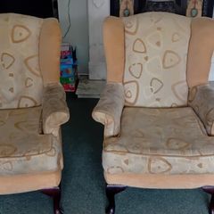 queen anne armchairs
