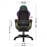 Huzaro Force 3.7 RGB Black Gaming Chair Ergonomic RGB Gaming Chair with Footrest Image 4