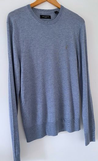 AllSaints Merino Wool Crew Neck Jumper