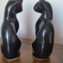 2 Black Cat Figurines Image 2