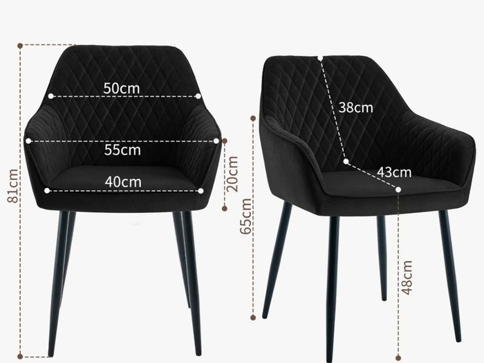 Velvet beauty chair