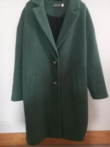 Mint Velvet boyfriend jacket forest green