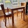 Pine table & two chairs Image 3
