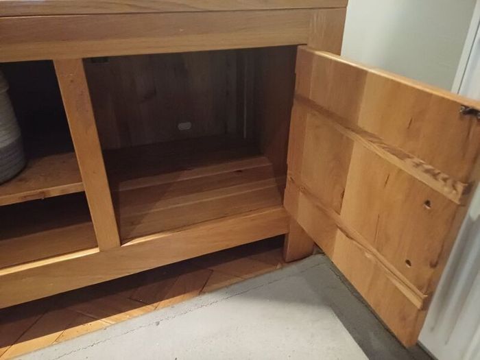 Solid Oak TV cabinet Modern design