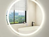 main image for ad Bathroom mirror LED round anti fog